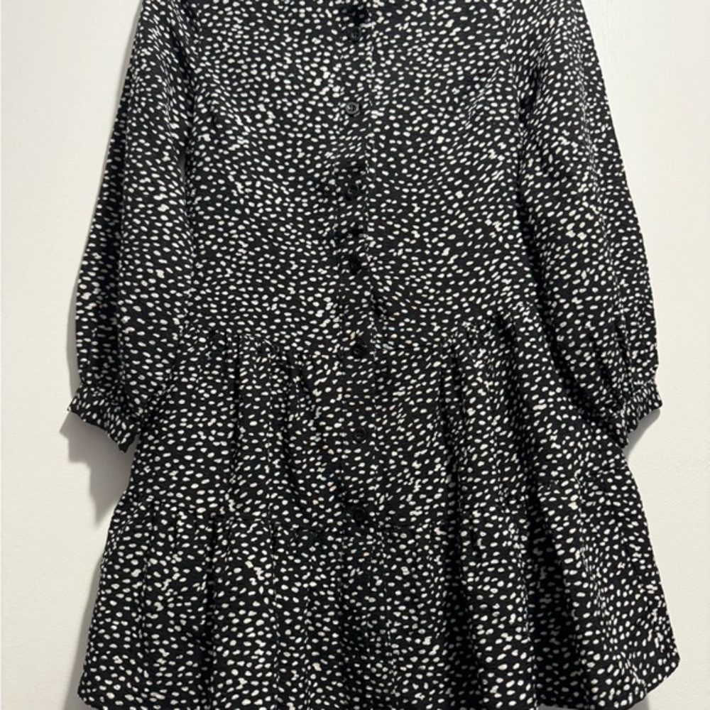 Mini Molly by Molly Bracken | Tiered Polka Dot Long Sleeve Dress 8Y - Picture 3 of 5